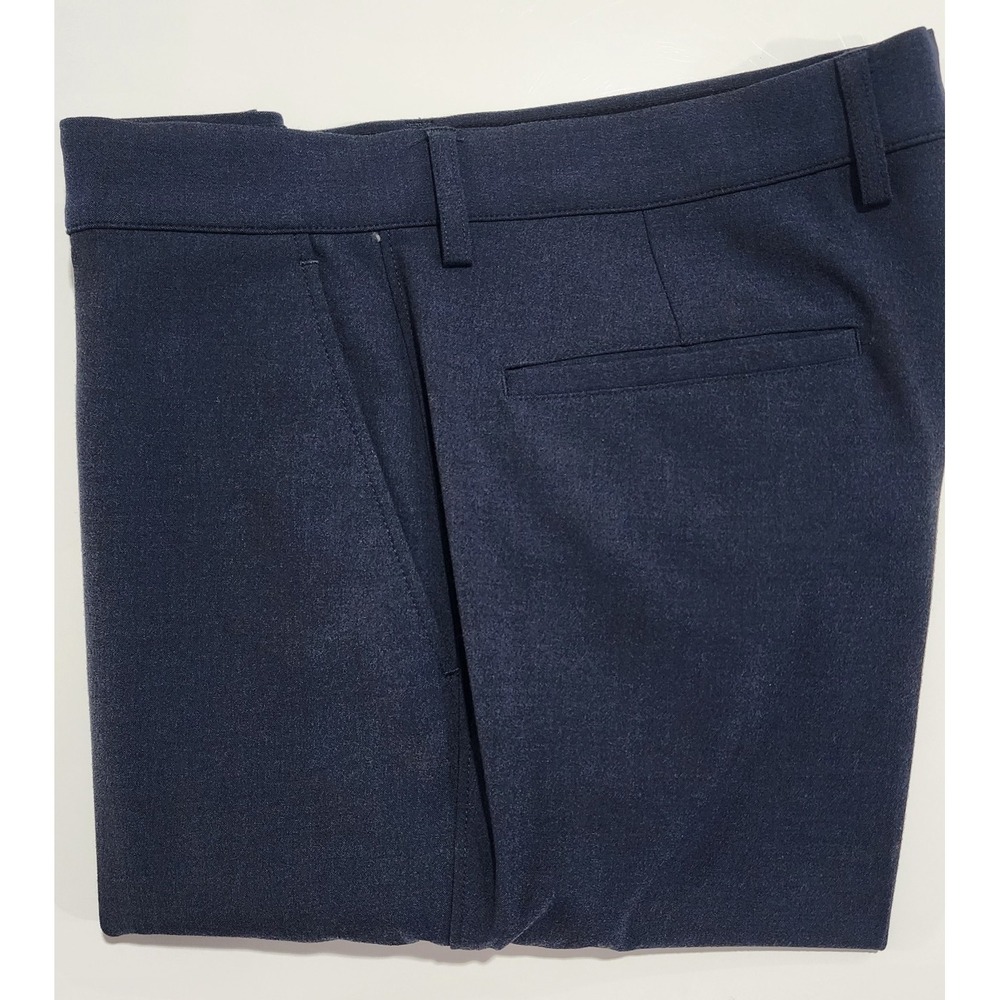 J. Crew Blue Thompson Tapered Fit  Poly Stretch Flat Front Pant Size  30 X 30